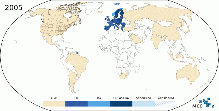 Carbon pricing map powerpoint